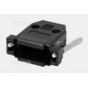 Kryt na konektor D-SUB 15P DS1045-15BP1L1-A, ABS, černý