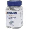 Intellinet Kabel Intellinet 70 ks Cat6A modulární zástrčky RJ45 pro Line STP 3-bodový žíla kontakty pro lanka i plné vodiče 70 zástrčka na 50 polohám pozlacené