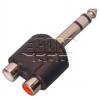 Adaptér AC-011, 2× CINCH zásuvka → 3,5 mm vidlice, stereo Adaptér AC-011, 2× CINCH zásuvka → 3,5 mm vidlice, stereo