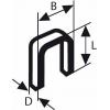 Bosch Accessories 1609200375 sponky s úzkým hřbetem Typ 55 1000 ks Rozměry (d x š) 28 mm x 6 mm