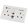 Zásuvka RCD Typ G – britská 30A Aktivní Timeguard 1 230V ac Plastové Povrch Spínací proud Bílá Zásuvka RCD Typ G – britská 30A Aktivní Timeguard 1 230V ac Plastové Povrch Spínací proud Bílá