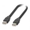 Phoenix Contact Kabel USB Vnější, A: USB typu A, 1.8 m Vnější, Černá, B: USB typu A Phoenix Contact Kabel USB Vnější, A: USB typu A, 1.8 m Vnější, Černá, B: USB typu A