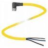 Pepperl+Fuchs V3-WM-YE10M-PVC-U upravený zástrčkový konektor pro senzory - aktory, 456525, piny: 3, 10 m, 1 ks