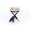 Cordial 14882 jack audio Y adaptér [1x jack zástrčka 6,3 mm (stereo) - 2x jack zásuvka 6,3 mm (stereo)] 0.30 m černá PVC plášť, dvoužilové vedení
