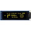 Displej OLED, řada: MDOB256064D1Y-YS 2.08 in Žlutá Pasivní matice 256 x 64 pixelů COB Midas SPI