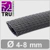 TRU COMPONENTS TC-13377544 T24CA102, ochranný oplet polyester, 4 do 8.5 mm, černá, metrové zboží