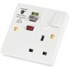 Zásuvka RCD Typ G – britská 13A Pasivní Timeguard 1 230V ac Plastové, Kov Povrch Spínací proud Bílá Zásuvka RCD Typ G – britská 13A Pasivní Timeguard 1 230V ac Plastové, Kov Povrch Spínací proud Bílá