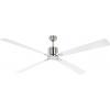 CasaFan ECO NEO III 180-4 BN-WE/LG WiFi Flügel Weiß/Lichtgrau stropní ventilátor 28 W (Ø x v) 180 cm x 360 mm chrom (kartáčovaný) s dálkovým ovládáním, s