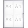 Maul vitrína MAULextraslim Použití pro formát papíru: 4 x DIN A4 interiér 6820408 hliník stříbrná 1 ks