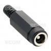 Vidlice souosá napájecí NEK/J 210, 2,0 mm, plastový kryt