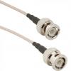 Koaxiální kabel, řada: BNC RG316, Průhledné 1 m 50 Ω Amphenol RF S koncovkou