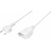 Sygonix SY-5044232 napájecí prodlužovací kabel, bílá, 0.20 m
