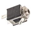 Switchcraft Konektor jack, Montáž na rám, Monofonní, Pájecí Vnitřní, 2.5 mm 1 barva Černá, orientace těla: Rovný,