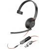 HP Poly Blackwire C3220 Headset uzavřená (Over Ear) kabelová stereo če...