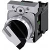 Siemens 3SU11502BF601BA0 3SU1150-2BF60-1BA0 otočný spínač kovový přední prstenec, Vysoký lesk černá, bílá 1 x 90 ° 1 ks Siemens 3SU11502BF601BA0 3SU1150-2BF60-1BA0 otočný spínač kovový přední prstenec, Vysoký lesk černá, bílá 1 x 90 ° 1 ks