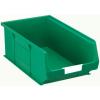 Skladovací zásobník barva Zelená Polypropylen Přenosné 130 mm x 205 mm x 350 mm RS PRO
