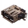 Konektor USB-A zásuvka, 90°, SMD, zlacený, černý Konektor USB-A zásuvka, 90°, SMD, zlacený, černý