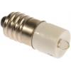 RS PRO Kontrolka barva světla Bílá, objímka žárovky: E10 Jednočipové, průměr: 10 mm, 28V ac/dc
