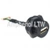 Amphenol Industrial Konektor USB, řada: UA Vnitřní, počet portů: 1portový, orientace těla: Rovný USB typu A, 100V, Panel Amphenol Industrial Konektor USB, řada: UA Vnitřní, počet portů: 1portový, orientace těla: Rovný USB typu A, 100V, Panel