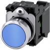 Siemens Tlačítkový spínač, řada: SIRIUS ACT 3SU11 IP66, IP67, IP69K SPST Deska 22 mm Modrá Siemens Tlačítkový spínač, řada: SIRIUS ACT 3SU11 IP66, IP67, IP69K SPST Deska 22 mm Modrá