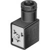 Festo Úhlová zásuvka, řada: MSSD, formát pólů: 3, Centrální šroub Vnitřní velikost průchodky PG9, IP65, 250V ac/dc