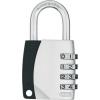 ABUS Kombinovaný visací zámek Kombinovaný visací zámek, Zinek Vnitřní 6.35 mm třmen, Stříbrná 82.5mm