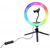 DÖRR Vlogging Kit VL-26 RGB kruhové LED svítidlo Počet LED=130 DÖRR Vlogging Kit VL-26 RGB kruhové LED svítidlo Počet LED=130