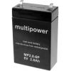 multipower MP2,8-6P A96241 olověný akumulátor 6 V 2.8 Ah olověný se skelným rounem (š x v x h) 66 x 104 x 33 mm plochý konektor 4,8 mm bezúdržbové, nepatrné multipower MP2,8-6P A96241 olověný akumulátor 6 V 2.8 Ah olověný se skelným rounem (š x v x h) 66 x 104 x 33 mm plochý konektor 4,8 mm bezúdržbové, nepatrné