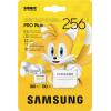 Samsung Sonic Edition - Tails paměťová karta microSDXC Retail 256 GB A2 Application Performance Class, v30 Video Speed Class, UHS-I U3 Zvláštní edice „Sonic