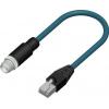 RS PRO Cat6a Ethernetové kabely, Modrozelená, Polyvinylchlorid, A: Rovný, 60V 5 m Vnější, B: RJ45 Vnější, typ pláště: RS PRO Cat6a Ethernetové kabely, Modrozelená, Polyvinylchlorid, A: Rovný, 60V 5 m Vnější, B: RJ45 Vnější, typ pláště: