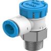 Pneumatický ventil s ručním ovládáním, řada: VFOE Otočný knoflík R 1/4 R, materiál tělesa: Polybutylentereftalát Pneumatický ventil s ručním ovládáním, řada: VFOE Otočný knoflík R 1/4 R, materiál tělesa: Polybutylentereftalát