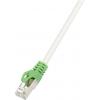 LogiLink RJ45 (křížený) síťový kabel CAT 6 S/FTP 0.50 m šedá samozhášecí, stínění pletivem, kompletní stínění, bez halogenů, párové stínění LogiLink RJ45 (křížený) síťový kabel CAT 6 S/FTP 0.50 m šedá samozhášecí, stínění pletivem, kompletní stínění, bez halogenů, párové stínění