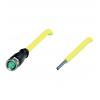 Pepperl+Fuchs V3-GM-YE10M-PVC-U upravený zástrčkový konektor pro senzory - aktory, 456524, piny: 3, 10 m, 1 ks