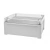 RS PRO Univerzální skříň IP65 barva Šedá IK08, IK07 barva Průhledné Polykarbonát 240 mm 107 mm 191 mm Polyuretan