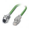 Phoenix Contact Cat5e Ethernetové kabely, řada: VS, Zelená, Polyvinylchlorid, 50V 0.5 m, typ pláště: Stíněné Phoenix Contact Cat5e Ethernetové kabely, řada: VS, Zelená, Polyvinylchlorid, 50V 0.5 m, typ pláště: Stíněné