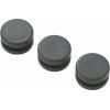 TRU COMPONENTS TC-GMCQR-1108203 kabelová průchodka uzavřená 7.8 mm, max. tloušťka desky 2.3 mm, PVC, černá, 100 ks
