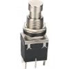 Přepínač stiskací PBS-24-202P, ON-ON, 250 V / 2 A, otvor 12 mm Přepínač stiskací PBS-24-202P, ON-ON, 250 V / 2 A, otvor 12 mm