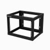 StarTech.com Serverový rack Černá 6 U, Ocel s 2 sloupky rámem 45 mm 407 mm 407 mm