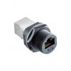 Amphenol Industrial Konektor RJ45, řada: RCP Vnitřní Cat5e, počet cest: 8, Rovný, Přední montáž Stíněné, počet portů: Amphenol Industrial Konektor RJ45, řada: RCP Vnitřní Cat5e, počet cest: 8, Rovný, Přední montáž Stíněné, počet portů: