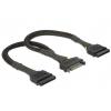 Delock napájecí kabel 0.25 m černá