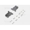 Kryt na D-SUB 9pin DS1045-09APQS1-A, ABS, šedý