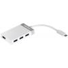 TrendNet TUC-H4E USB Hub 4 porty USB-A USB 3.2 Gen1 5 GBit/s s konektorem USB C šedá TUC-H4E