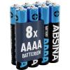 Absina minibaterie (AAAA) AAAA alkalicko-manganová 1.5 V 500 8 ks Absina minibaterie (AAAA) AAAA alkalicko-manganová 1.5 V 500 8 ks