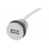 HARTING USB adaptér Samice/samec, orientace těla: Rovný USB typu A, Panel USB 2.0, IP20 HARTING USB adaptér Samice/samec, orientace těla: Rovný USB typu A, Panel USB 2.0, IP20