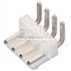 Vidlice W3966-04PRTW00R, 1×04, vývody 90°, rozteč 3,96 mm Vidlice W3966-04PRTW00R, 1×04, vývody 90°, rozteč 3,96 mm