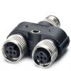 Phoenix Contact Adaptér pro kulaté konektory, řada: CUC-BH-M12D1PBK-S/R4BE, orientace těla: Rovný, 85 °C, -25 °C, Phoenix Contact Adaptér pro kulaté konektory, řada: CUC-BH-M12D1PBK-S/R4BE, orientace těla: Rovný, 85 °C, -25 °C,