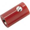 Kahlert Licht mini laboratorní zásuvka zásuvka, rovná Ø pin: 2.6 mm červená 1 ks