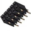 Dutinková lišta C2808-10BSGH00R, 2×5, 2,54 mm, Au