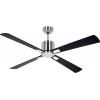 CasaFan ECO NEO III 132 BN-SW/TK WiFi Flügel Schwarz/Teak stropní ventilátor 27 W (Ø x v) 132 cm x 360 mm chrom (kartáčovaný) s dálkovým ovládáním, s