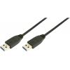 LogiLink USB kabel USB 3.2 Gen1 USB-A zástrčka, USB-A zástrčka 3.00 m černá CU0040